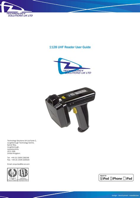 USER GUIDE: 1128 BLUETOOTH UHF RFID READER